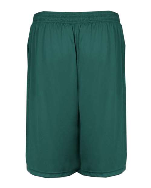 "Badger 4119 B-Core 10" Shorts with Pockets #color_Forest"
