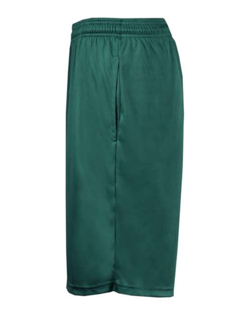 "Badger 4119 B-Core 10" Shorts with Pockets #color_Forest"
