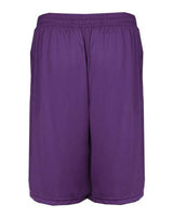 "Badger 4119 B-Core 10" Shorts with Pockets #color_Purple"