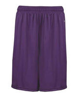 "Badger 4119 B-Core 10" Shorts with Pockets #color_Purple"