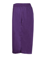 "Badger 4119 B-Core 10" Shorts with Pockets #color_Purple"