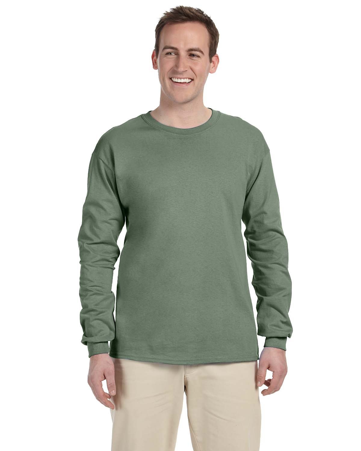 Fruit of the Loom 4930 Adult HD Cotton Long-Sleeve T-Shirt