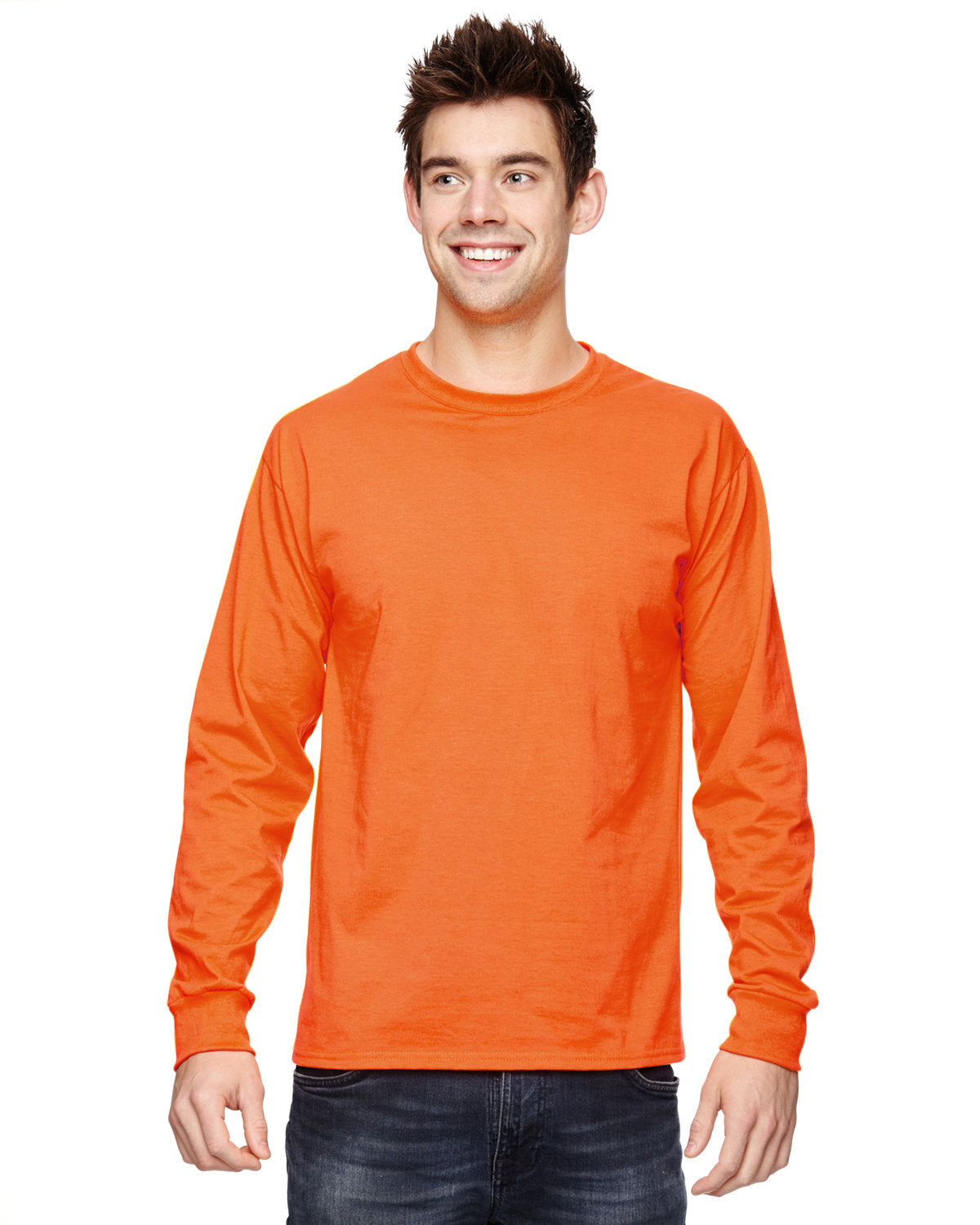 Fruit of the Loom 4930 Adult HD Cotton Long-Sleeve T-Shirt