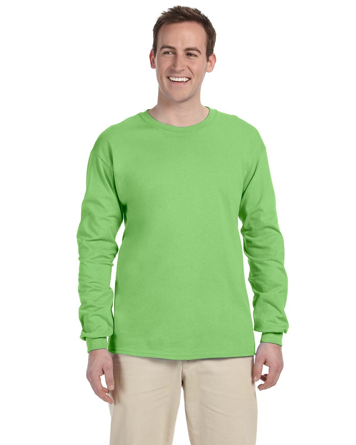 Fruit of the Loom 4930 Adult HD Cotton Long-Sleeve T-Shirt