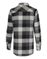 Burnside B5210 Ladies' Plaid Boyfriend Flannel Shirt #color_BLACK