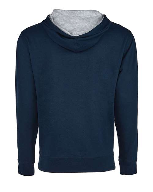 Next Level 9301 Unisex French Terry Pullover Hoodie #color_MID NY/ HTHR GRY