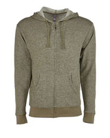 Next Level 9600 Adult Denim Fleece Full-Zip Hoodie #color_MILITARY GREEN