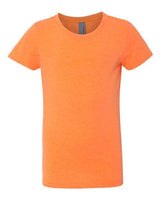 Next Level 3712 Youth Princess CVC T-Shirt #color_NEON HTHR ORANG