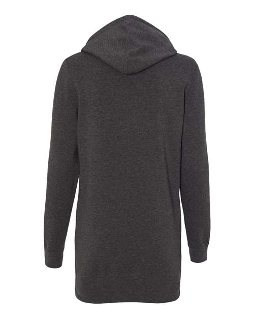 Independent Trading Co. PRM65DRS Women’s Special Blend Hooded Sweatshirt Dress #color_Carbon
