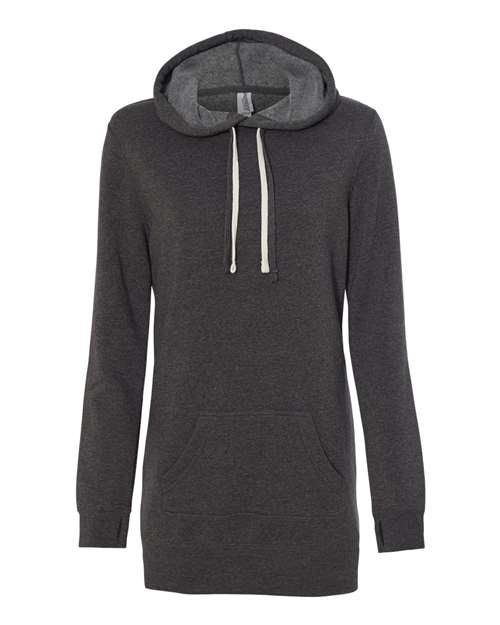 Independent Trading Co. PRM65DRS Women’s Special Blend Hooded Sweatshirt Dress #color_Carbon