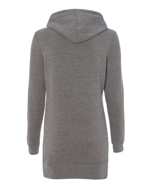 Independent Trading Co. PRM65DRS Women’s Special Blend Hooded Sweatshirt Dress #color_Nickel