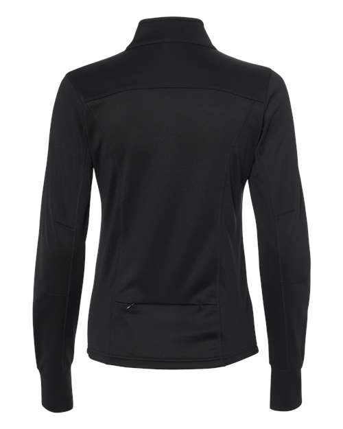 Independent Trading Co. EXP60PAZ Women's Poly-Tech Full-Zip Track Jacket #color_Black