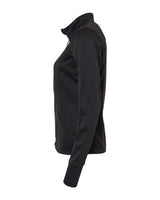 Independent Trading Co. EXP60PAZ Women's Poly-Tech Full-Zip Track Jacket #color_Black