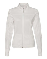Independent Trading Co. EXP60PAZ Women's Poly-Tech Full-Zip Track Jacket #color_White