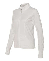 Independent Trading Co. EXP60PAZ Women's Poly-Tech Full-Zip Track Jacket #color_White