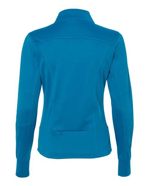 Independent Trading Co. EXP60PAZ Women's Poly-Tech Full-Zip Track Jacket #color_Aster Blue