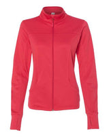 Independent Trading Co. EXP60PAZ Women's Poly-Tech Full-Zip Track Jacket #color_Coral