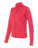 Independent Trading Co. EXP60PAZ Women's Poly-Tech Full-Zip Track Jacket #color_Coral