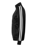Independent Trading Co. EXP70PTZ Lightweight Poly-Tech Full-Zip Track Jacket #color_Black