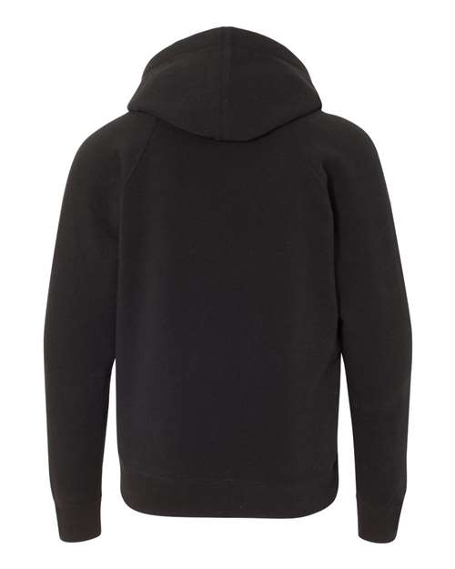 Independent Trading Co. PRM15YSB Youth Lightweight Special Blend Raglan Hooded Sweatshirt #color_Black