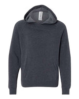 Independent Trading Co. PRM15YSB Youth Lightweight Special Blend Raglan Hooded Sweatshirt #color_Midnight Navy
