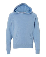 Independent Trading Co. PRM15YSB Youth Lightweight Special Blend Raglan Hooded Sweatshirt #color_Pacific