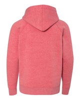 Independent Trading Co. PRM15YSB Youth Lightweight Special Blend Raglan Hooded Sweatshirt #color_Pomegranate