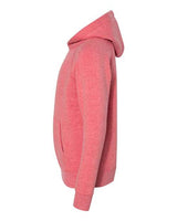 Independent Trading Co. PRM15YSB Youth Lightweight Special Blend Raglan Hooded Sweatshirt #color_Pomegranate