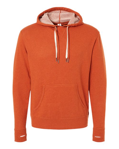 Independent Trading Co. PRM90HT Midweight French Terry Hooded Sweatshirt #color_Burnt Orange Heather