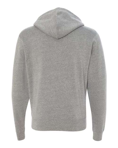 J America JA8872 Adult Triblend Full-Zip Fleece Hooded Sweatshirt #color_GREY TRIBLEND