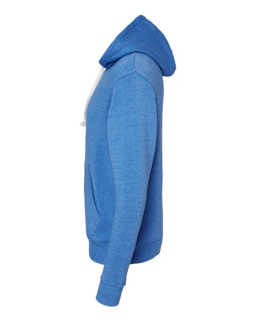 J America JA8871 Adult Triblend Pullover Fleece Hooded Sweatshirt #color_ROYAL TRIBLEND