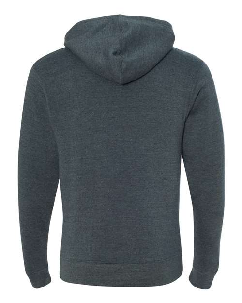 J America JA8871 Adult Triblend Pullover Fleece Hooded Sweatshirt #color_NAVY TRIBLEND
