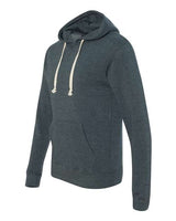 J America JA8871 Adult Triblend Pullover Fleece Hooded Sweatshirt #color_NAVY TRIBLEND