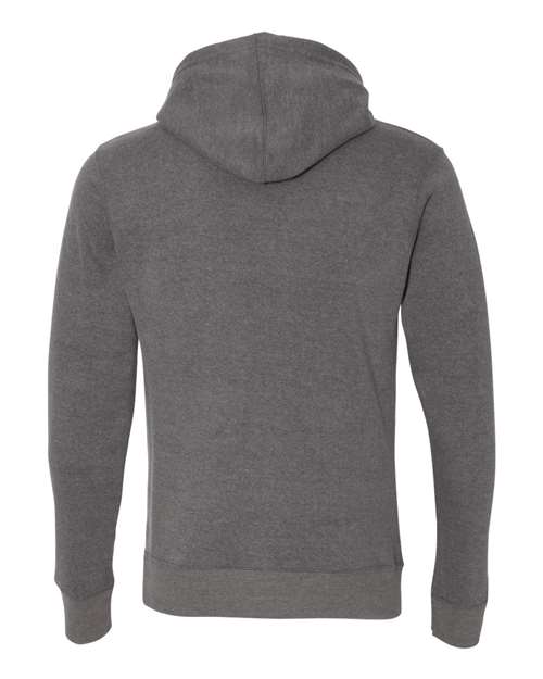 J America JA8871 Adult Triblend Pullover Fleece Hooded Sweatshirt #color_SMOKE TRIBLEND