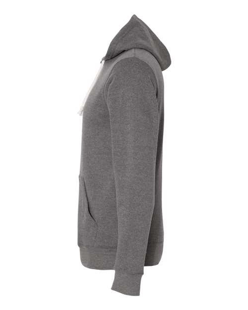 J America JA8871 Adult Triblend Pullover Fleece Hooded Sweatshirt #color_SMOKE TRIBLEND