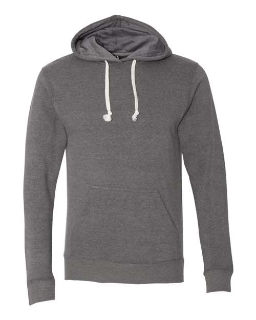 J America JA8871 Adult Triblend Pullover Fleece Hooded Sweatshirt #color_SMOKE TRIBLEND