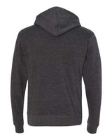 J America JA8871 Adult Triblend Pullover Fleece Hooded Sweatshirt #color_BLACK TRIBLEND