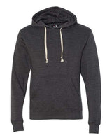 J America JA8871 Adult Triblend Pullover Fleece Hooded Sweatshirt #color_BLACK TRIBLEND