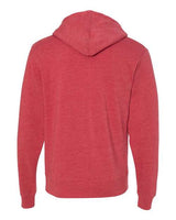 J America JA8871 Adult Triblend Pullover Fleece Hooded Sweatshirt #color_RED TRIBLEND