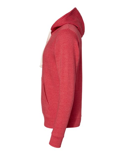 J America JA8871 Adult Triblend Pullover Fleece Hooded Sweatshirt #color_RED TRIBLEND