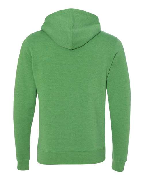 J America JA8871 Adult Triblend Pullover Fleece Hooded Sweatshirt #color_GREEN TRIBLEND
