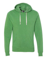 J America JA8871 Adult Triblend Pullover Fleece Hooded Sweatshirt #color_GREEN TRIBLEND