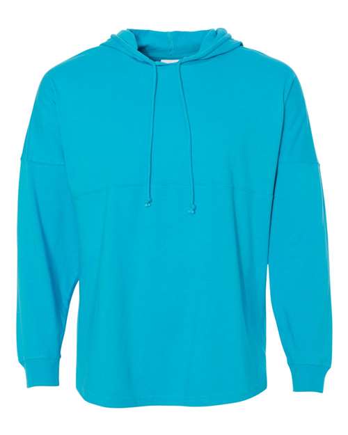 J America JA8228 Adult Game Day Jersey Hood #color_MAUI BLUE