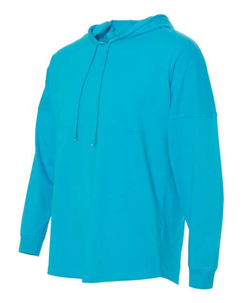 J America JA8228 Adult Game Day Jersey Hood #color_MAUI BLUE