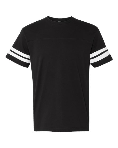 LAT 6937 Men's Football T-Shirt #color_BLACK/ WHITE