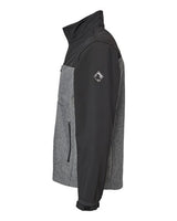Dri Duck 5350 Men's Poly Spandex Motion Softshell Jacket #color_BLACK HEATHER
