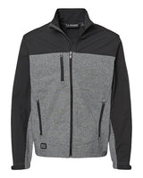 Dri Duck 5350 Men's Poly Spandex Motion Softshell Jacket #color_BLACK HEATHER
