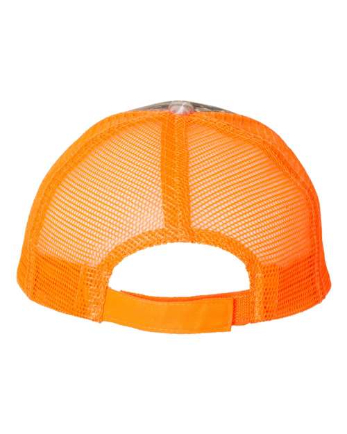Kati LC5M Licensed Camo Mesh Back Cap #color_Realtree AP/ Neon Orange