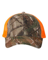 Kati LC5M Licensed Camo Mesh Back Cap #color_Realtree AP/ Neon Orange