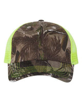 Kati LC5M Licensed Camo Mesh Back Cap #color_Realtree AP/ Neon Yellow
